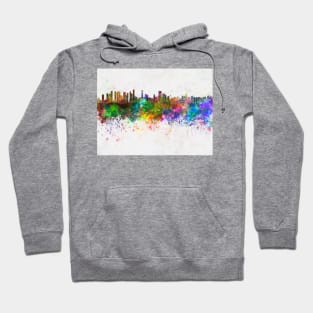 Belem skyline in watercolor background Hoodie